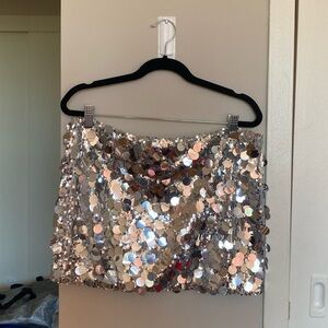 Edikted sequin mini skirt